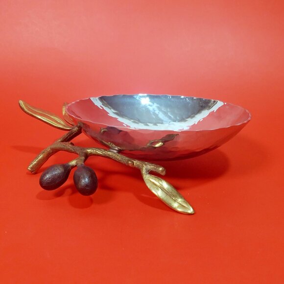 Vintage Michael Aram Olive Branch Dish – Elegant Sculptural Tableware - Picture 3 of 8